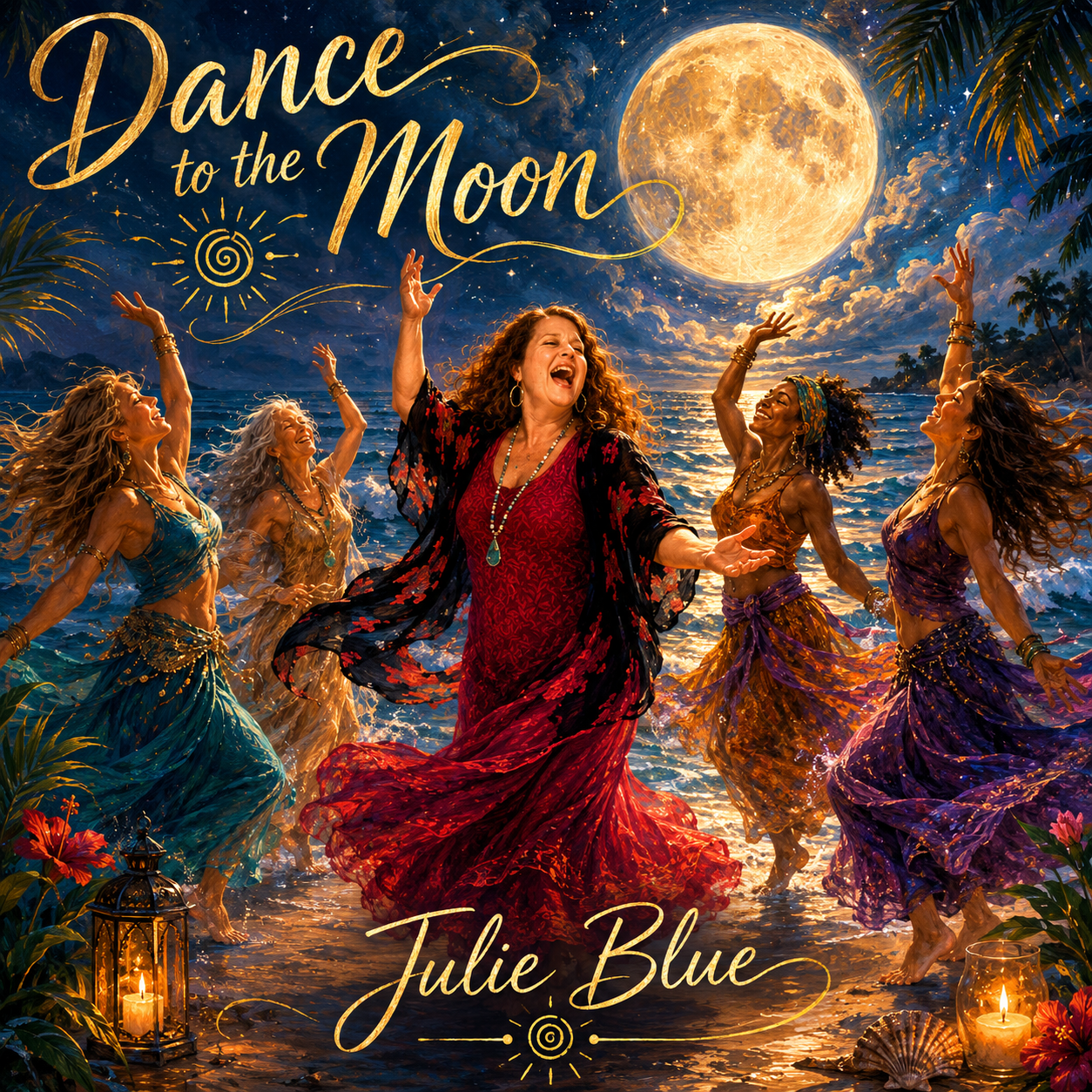 Dance to the Moon — single cover by Julie Blue